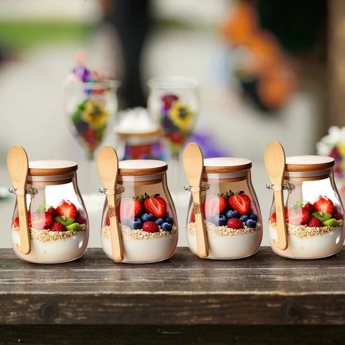 conjunto de potes casae para snacks e lanches