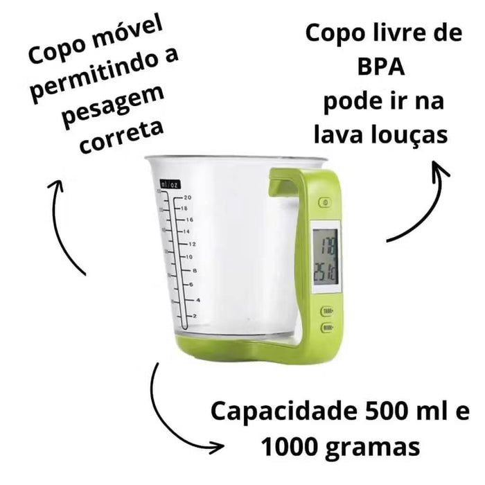 jarra medidora com balança integrada 1 litro